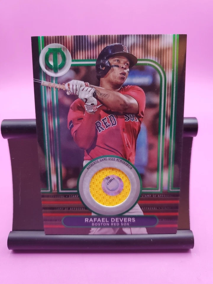 2024 Topps Tribute - Stamp of Approval Relics Rafael Devers #SOA-RD Green /99... - Image 1 of 2