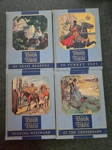 BOOK TRAILS 4 Volumes w/Color Illustrations 1928 Shepard and Lawrence Incomplete - Picture 1 of 18