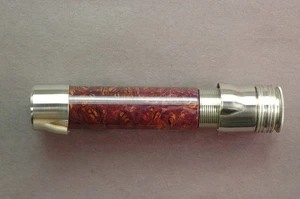 ASIENTO CARRETE FLY ROD Teñido Arce Burl 11431 Screwlock Níquel Plata 0.375" Diámetro - Imagen 1 de 8