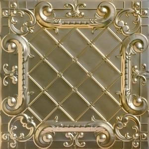 SKPC502-gn-24x24-N-12 Romeo, Romeo Stamped Metal Nail-up Tin Ceiling Tile (48... - Picture 1 of 1