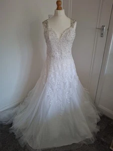 Mori Lee Wedding Dress size 16/18 used - Picture 1 of 24