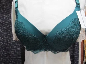 ""EVERY WOMAN KNOWS BH"" - DUNKELGRÜNE SPITZE, 36D - NEU MIT ETIKETT - Bild 1 von 3