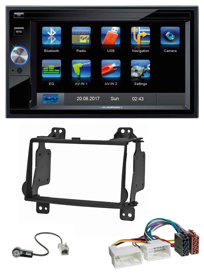 Blaupunkt SD Bluetooth 2DIN MP3 USB AUX Autoradio für Hyundai H1 (08-15) - Bild 1 von 4