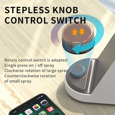 Adjustable Spray Size Wireless Charging Humidifier Over Voltage Protection - Image 1 of 4