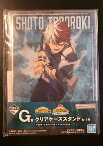My Hero Academia Shoto Todoroki Ichiban Kuji Forma di Giustizia Custodia Trasparente Supporto - Foto 1 di 2