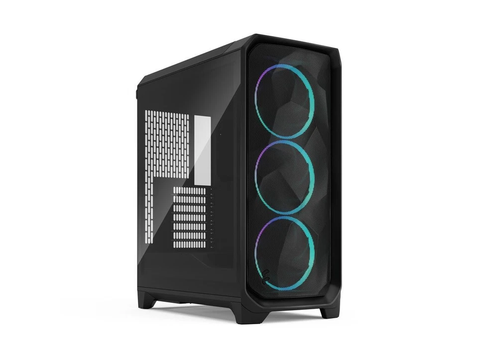 Fractal Design Meshify 3 RGB ATX mATX Mid Tower PC Case - Black Chassis with - Image 1 of 4