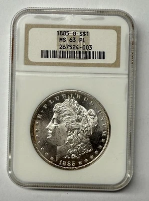 1885-O Morgan Silver Dollar NGC MS63 PL - Image 1 of 3