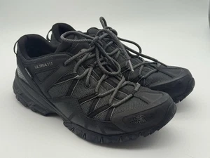 The North Face Ultra 111 Dryvent Black Waterproof Hiking Shoes Men's Size 10.5 - Picture 1 of 13