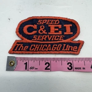 Patch Vintage Speed C & EI Service The Chicago Line Cucire su Ferrovia - Foto 1 di 2