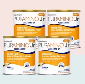 15 Cans Puramino Jr Vanilla Flavor 14.1 Oz - Picture 1 of 1