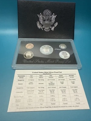 1997 United States Mint Silver Proof Set W/COA. - Image 1 of 4