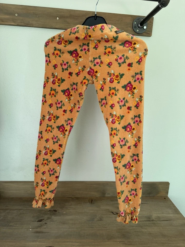 Matilda Jane Size 10 Leggings Pants with Ruffles Multicolor Orange - Image 1 of 1