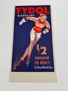 Vintage Tydol Gasoline Broadside Ad Rare Minty - Picture 1 of 8
