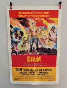 Trommel 1976 Vintage Original Kino Poster 41x27 Sklaverei Mandingo  - Bild 1 von 4