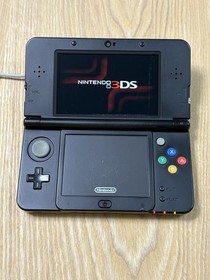 New Nintendo 3DS Black Console Super Mario Maker Cover Plates Works JP