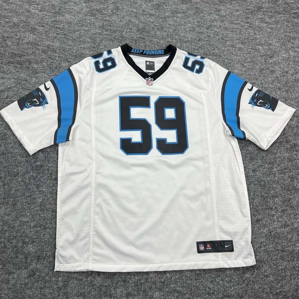 Camiseta Pressley Carolina Panthers Para Hombre 2XL Blanca NFL Fútbol Nike Foto 1 de 4