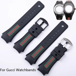 29-21mm Rubber Watch Strap for Gucci Ya137 YA137107a Silicone Replacement Band - Picture 1 of 15