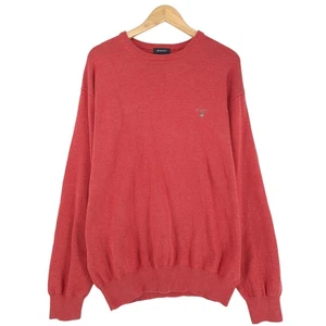 GANT Herren Pullover Sweatshirt Rote Baumwolle Bequemer Für Klassisch Strick Qu0 - Bild 1 von 9