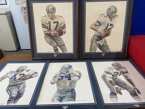 Vintage. 1984 Dallas Cowboy Silber Poster (5) 16"x20" DR PEPPER-PIZZA HUT #25-55 - Bild 1 von 16