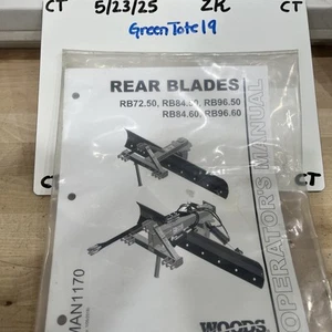 WOODS Rear Blades Operators Manual MAN1170 - Picture 1 of 3