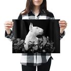 A3 - English Bull Terrier Puppy Dog Poster 42X29.7cm280gsm(bw) #42841