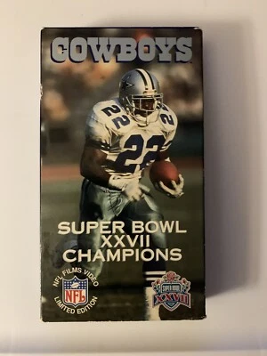 Vtg Dallas Cowboys Football Super Bowl XXVII Champions 1992 NFL Highlights VHS - Image 1 of 4
