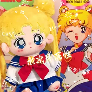 Anime Sailor Moon Tsukino Usagi Dress-up Plush Doll 20 cm Plushie Stuffed Toy - Picture 1 of 2