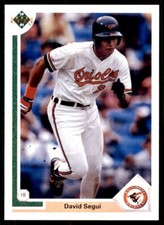 1991 Upper Deck David Segui Baseball Cards #342