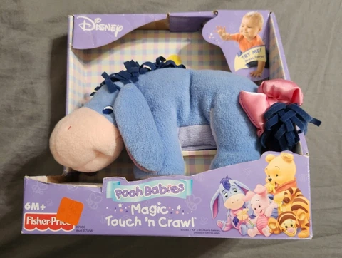 Disney Eeyore Pooh Babies Magic Touch And Crawl New In Box By Fisher Price Cover