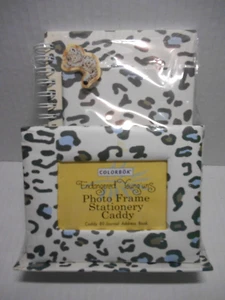Rare Vintage ENDANGERED YOUNG'UNS Photo Frame Journal Address Book LEOPARD SPOTS - Picture 1 of 7