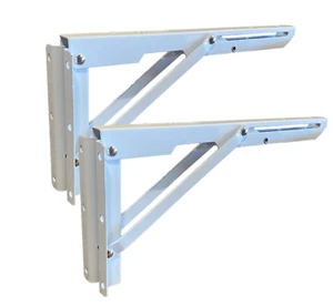 ProCamp RV 2 Pack 12" White Foldable RV Shelf Brackets Release Lever Lockable - Bild 1 von 1