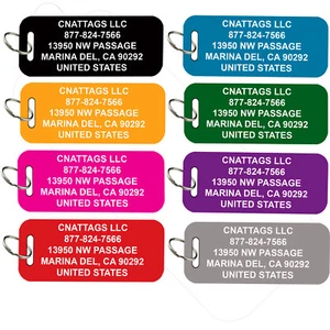 Luggage/Pet Carrier Tags, Dog Tags, Pet Tags, Pet ID Tags, 8 Colors to Choose - Picture 1 of 3