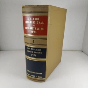U.S. Code Congressional and Administrative News Vol. 4 1976, 94th Congress HC - Picture 1 of 12