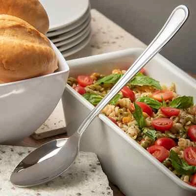 Cuchara para servir Carlisle de acero inoxidable macizo 18-8 12 pulgadas 609001 Aria Foto 1 de 4