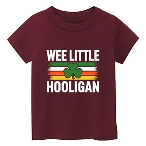 Kid's Funny St Patrick Colorful Shirt Sleeve T-Shirt USA New Graphic Gift Tee - Picture 1 of 13