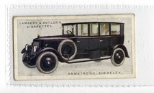 (Jy827-100) Lambert & Butler,Motor Cars A Series,Armstrong-Siddeley,1922 #19