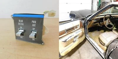 REAR DEFROST & POWER ANTENNA SWITCH 1974 1975 1976 CADILLAC 76CF2-C7 - Imagem 1 de 4