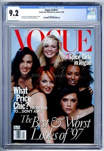 Vogue magazine January 1998 Spice Girls CGC 9.2 Near Mint- NO LABEL sealed - Picture 1 of 2