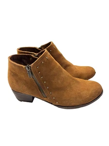 Botines Minnetonka Marrón Gamuza Brie Tachonados Para Mujer Talla 9 Usados - Imagen 1 de 4