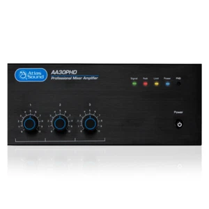 AtlasIED Atlas Sound AA30PHD 3-Input 30-WATT Mixer Amplifier Automatic System - Picture 1 of 2