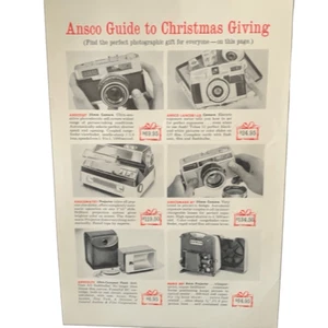 Vintage 1960 Ansco Guide to Christmas Giving Ad Advertisment - Picture 1 of 4