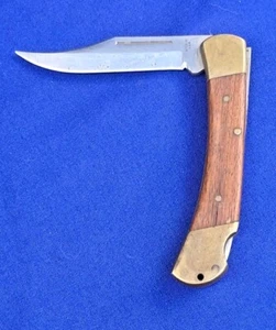 Vintage Schrade Style Harley Davidson Folding Lock-Back Knife Sheath 1980's USA - Picture 1 of 19