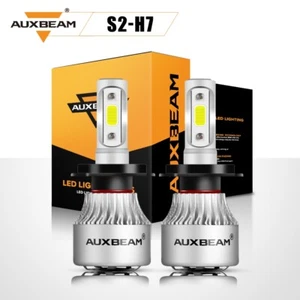 AUXBEAM H7 LED Headlight Bulbs 72W 8000LM High or Low Beam White 6000K Bright - Picture 1 of 12