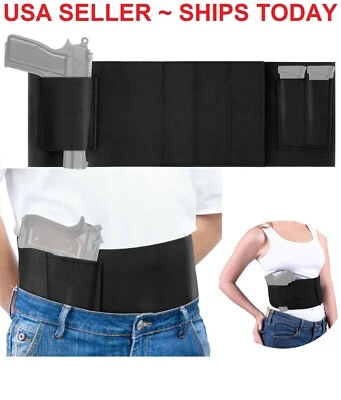 STROMGUARD Belly Band Concealed Pistol Gun Carry Waist Holster Under Shirt Coat Hidden Belt