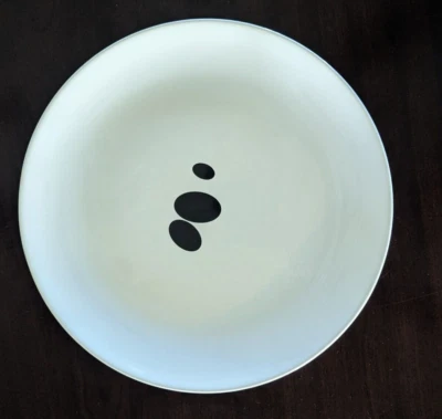 Placa Ikea Design 10.5" Serie PS Maria Vinka -Anna Efverlund Blanco Negro Puntos Foto 1 de 4