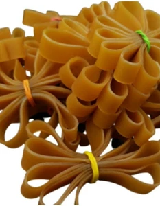20 Rubber Bands Elastics Natural Heavy Strong Stretch Circle Large 1.4W x 9L cm. - Picture 1 of 9