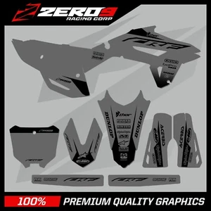 KIT DE GRÁFICOS HONDA MOTOCROSS CALCOMANÍAS MX: CR CR CRF 85 150 125 250 450 BLOQUE GRIS/NEGRO - Imagen 1 de 1