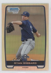 2012 Bowman Draft Chrome Draft Picks Refractors Ryan Gibbard #BDPP105