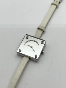 D&G Dolce & Gabbana Ladies Silver Dial White Leather Watch Used - Picture 1 of 11