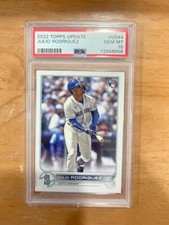 2022 Topps Update Julio Rodriguez PSA 10 Gem Mint Rookie Card RC Mariners #US44